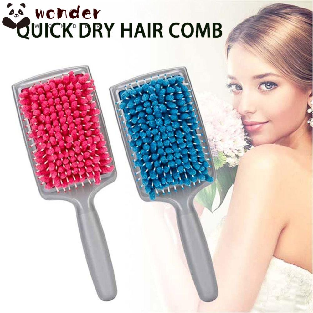 Lược Chải Tóc Bằng Sợi Micro Thấm Hút Nước Mát Xa Da Đầu Chống Tĩnh Điện