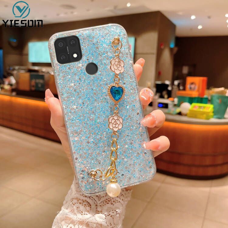 Ốp Điện Thoại Silicon Dẻo Đính Ngọc Trai OPPO A16K A16E A16 A15 A15S A53 A31 A9 A5 2020 A52 A92 A7 A5S A12 A11K A3S A1K A71