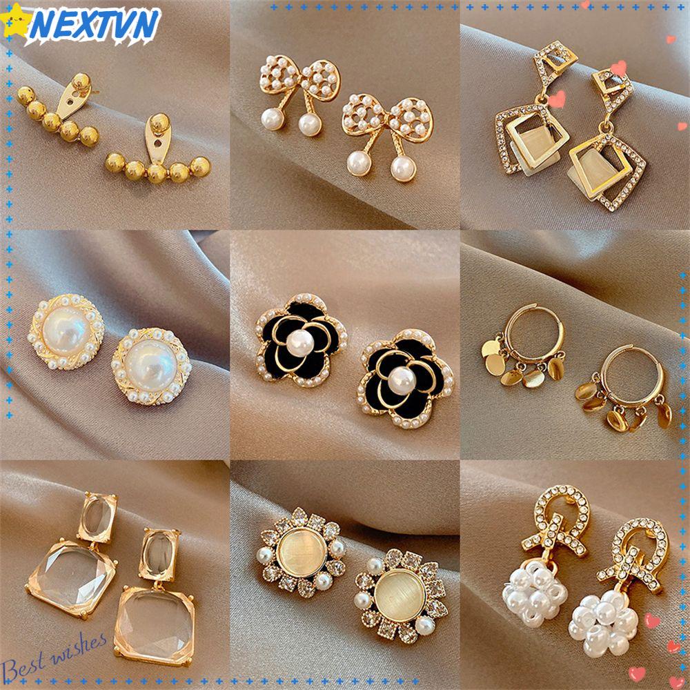 Bông Tai Thiết Kế Phong Cách Pháp Thời Trang Sang Trọng