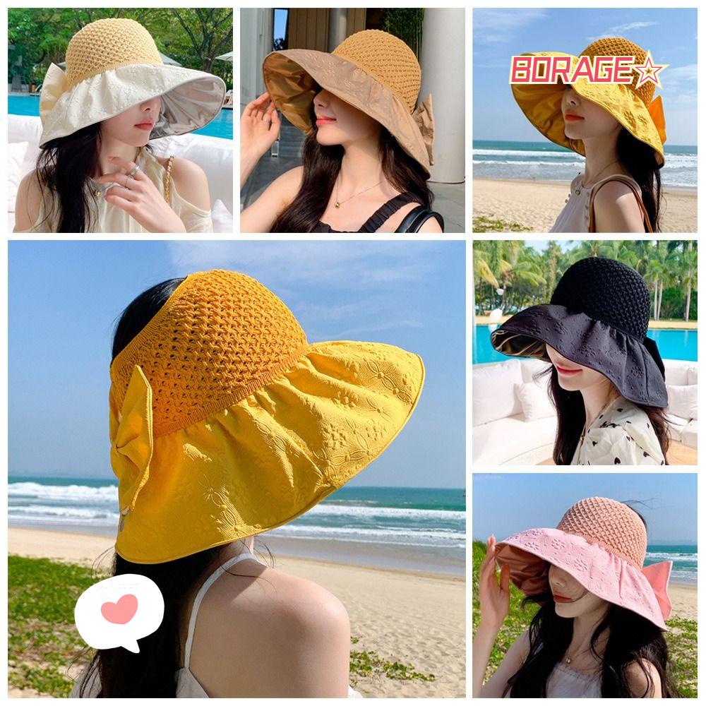 Mũ Rộng Vành Chống Tia Uv Thời Trang Đi Biển Mùa Hè Cho Nữ