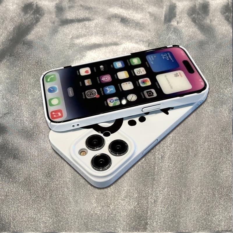 Ốp Điện Thoại Màu Trắng Chống Sốc Hình Đầu Cá Sấu Cho Iphone 78 6In13 14pro max 1211Plus W6MM