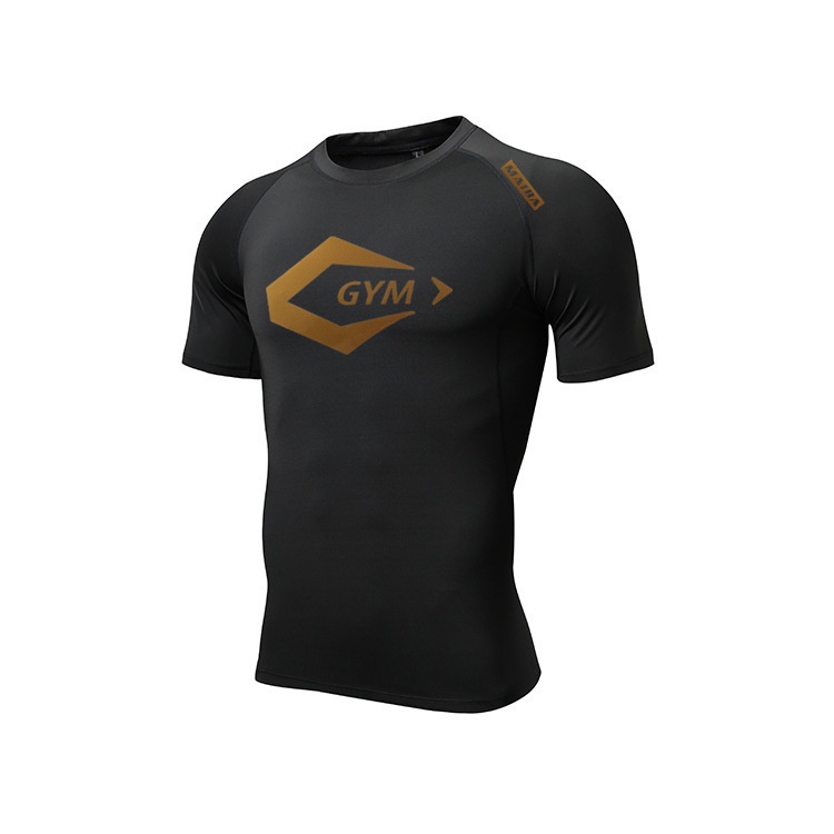 Áo Thun Thể Thao Ngắn Tay Co Giãn Tốt Khô Thoáng Nhanh Thời Trang Cho Nam
