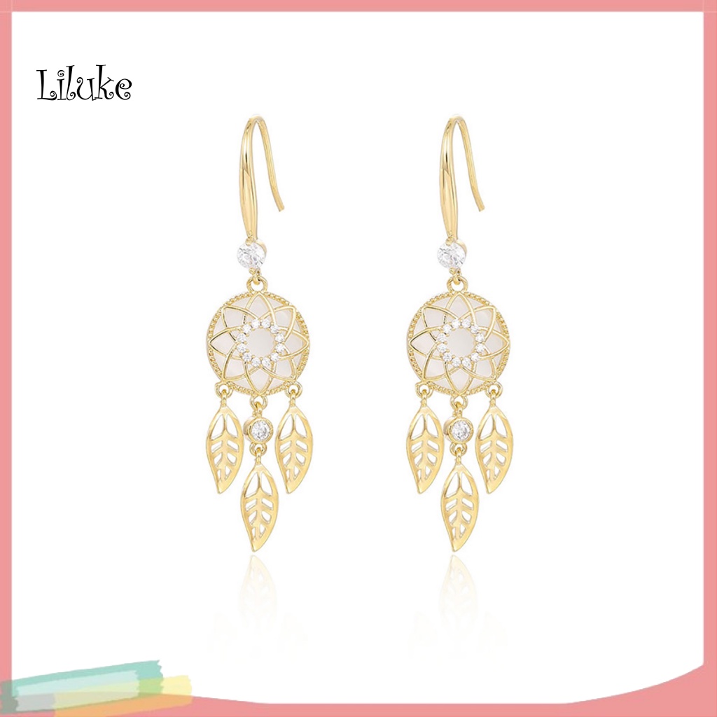 1 Đôi Bông Tai Hình Vòng Bắt Giấc Mơ Thời Trang Nữ Tính