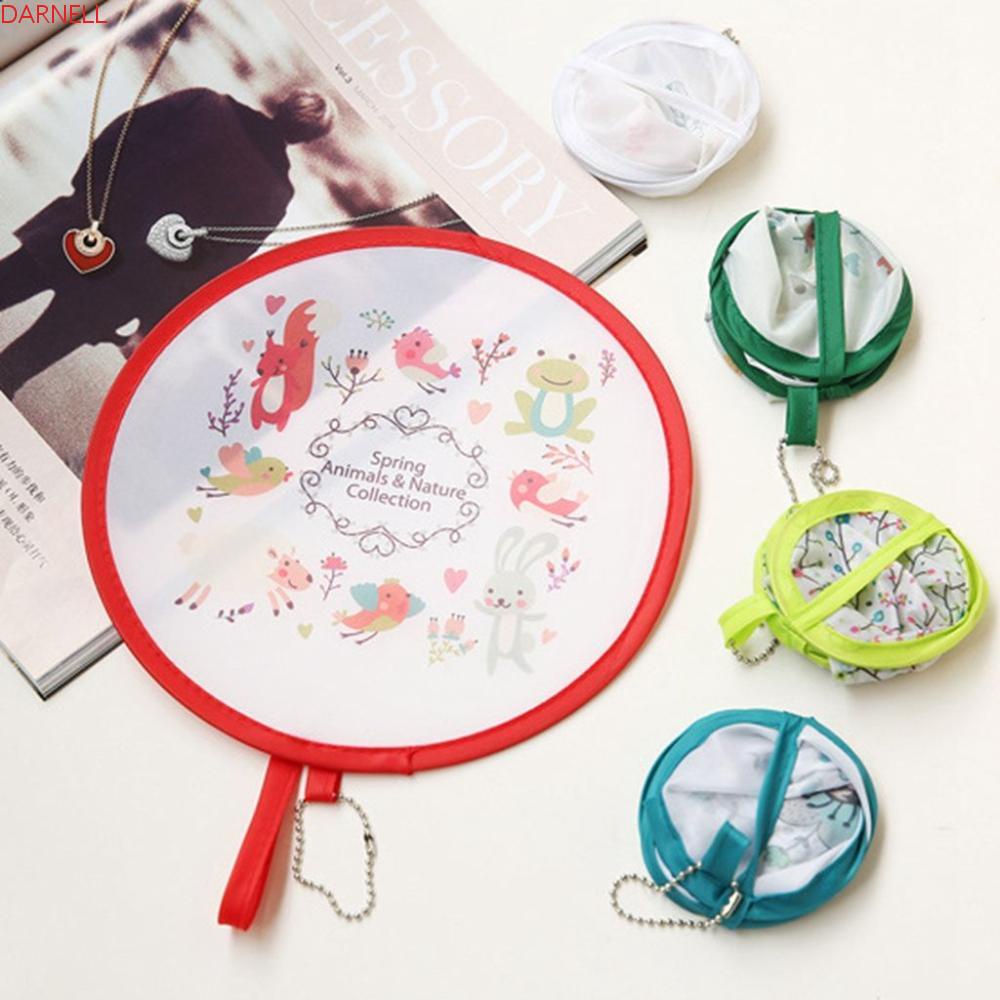 Quạt Tròn Cầm Tay Họa Tiết Hoạt Hình Phong Cách Nhật Bản