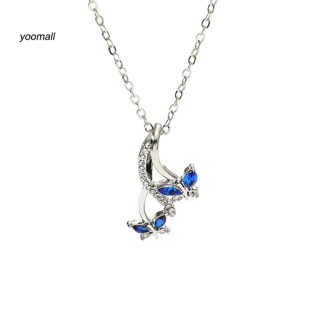 Vòng cổ Mặt Bướm Đính Đá Thời Trang