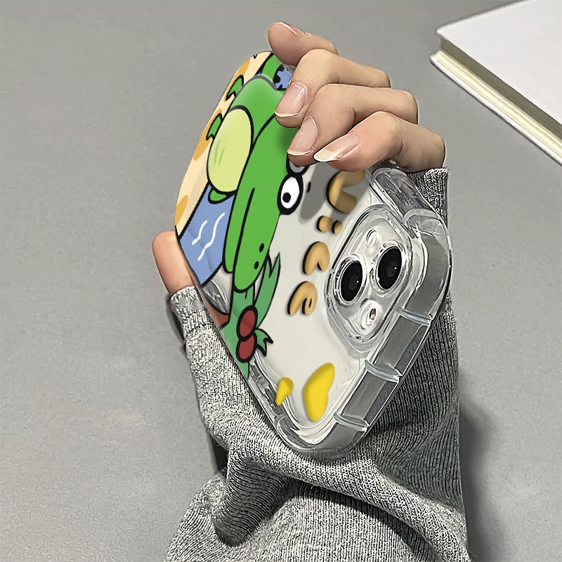 Ốp Điện Thoại Silicone Mềm Trong Suốt Chống Sốc In Hình Cá Sấu Cho IPhone 14 13 12 11 Pro Max XS X XR 8 + 7 Plus