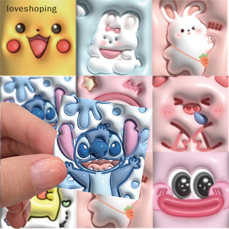 Bộ 62 Sticker Hoạt Hình Pikachu 3D Chống Thấm Nước Trang Trí Ván Trượt