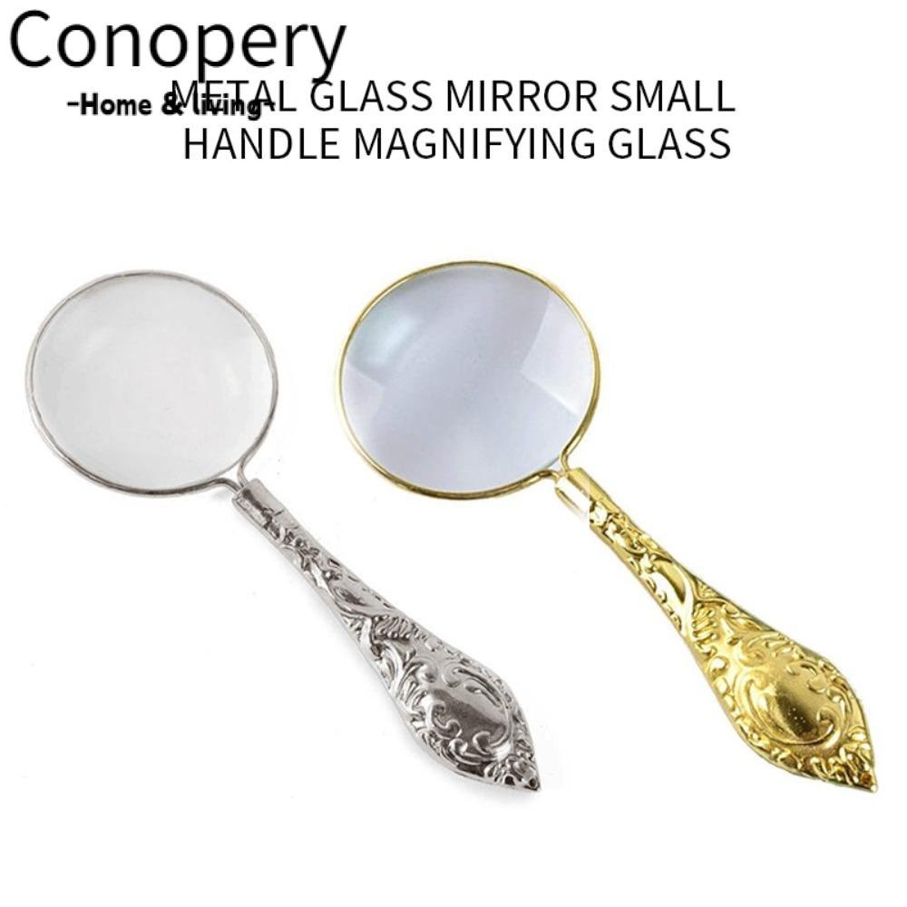 CONOPERY Kính Lúp Cầm Tay 5X Phong Cách Retro Cao Cấp
