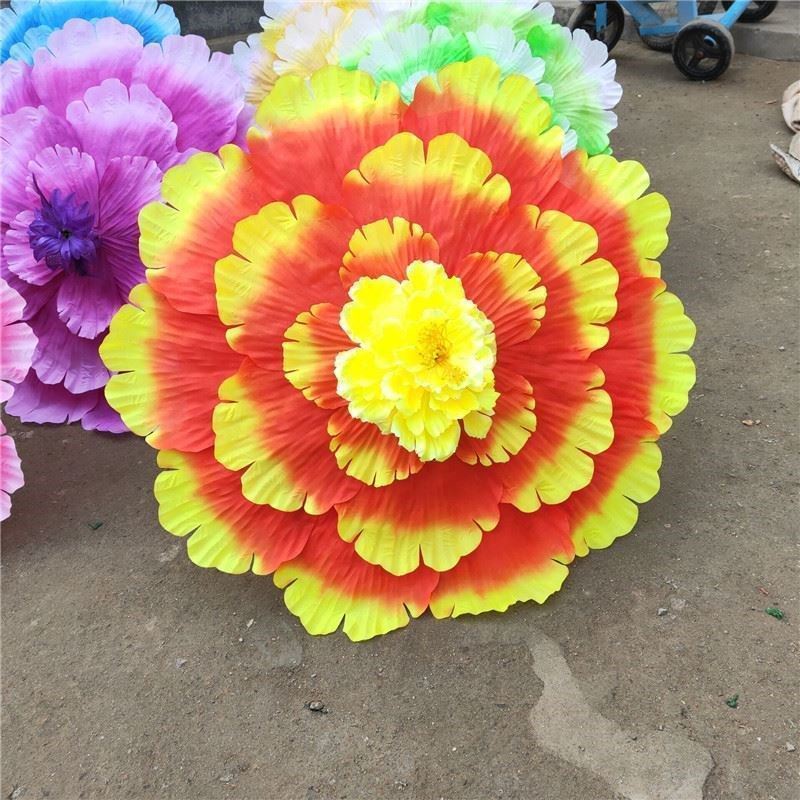 Dù Che Mưa Ba Chiều Hình Hoa Đào Sáng Tạo Vui Nhộn Cho Bé