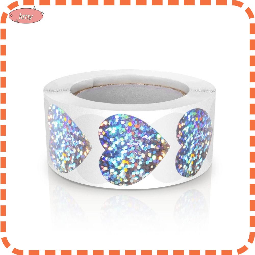 Krny 500 Chiếc Nhãn Dán Hộp Trái Tim|Miếng Dán Tự Dính Trang Trí Xe Hơi Tiện Dụng