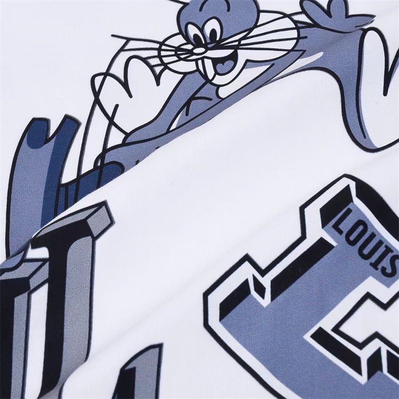 Áo Thun Tay Ngắn Cổ Tròn In logo Búp Bê L666V &amp; - Show limited 23ss