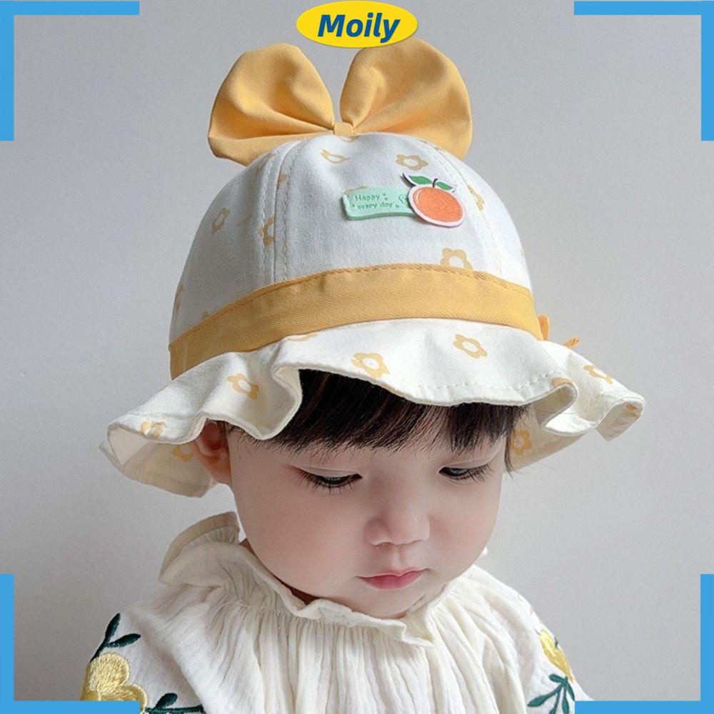 Mũ Rộng Vành Che Nắng Thắt Nơ Xinh Xắn Cho Bé