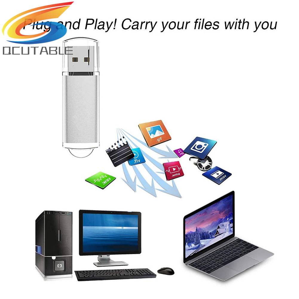 Ổ Đĩa Flash CW10029 USB 2.0 Bằng Hợp Kim Kẽm Trong Suốt