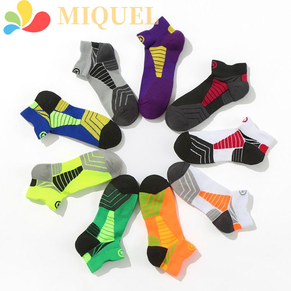 MIQUEL Vớ Thể Thao Cotton Chống Trượt Màu Sắc Đơn Giản Cho Nam