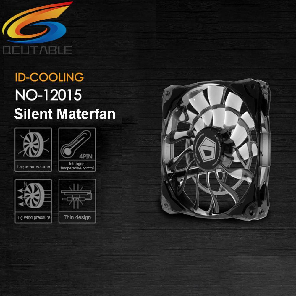 Quạt Tản Nhiệt Làm Mát 12cm Cho PC Case Chassis CPU 4 Pin Yên Tĩnh