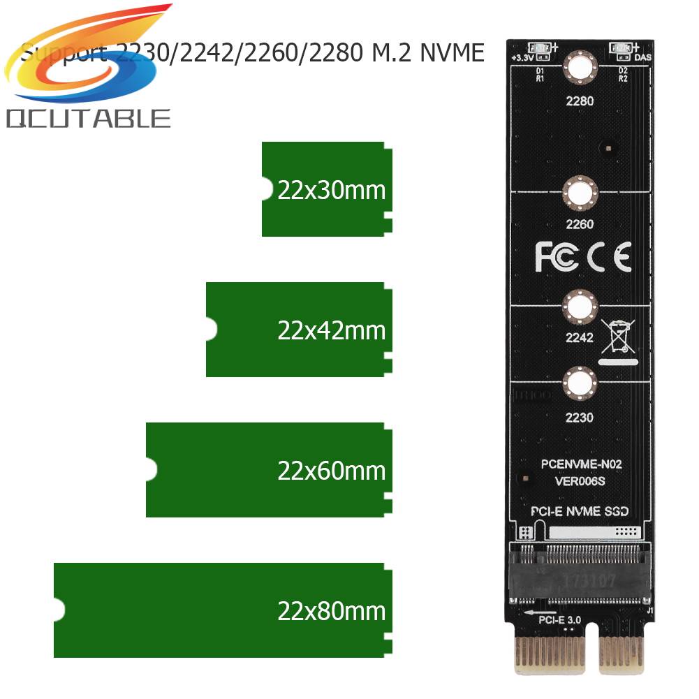 Thẻ Chuyển Đổi Mở Rộng NVME M.2 Sang PCI-E3.0 1x