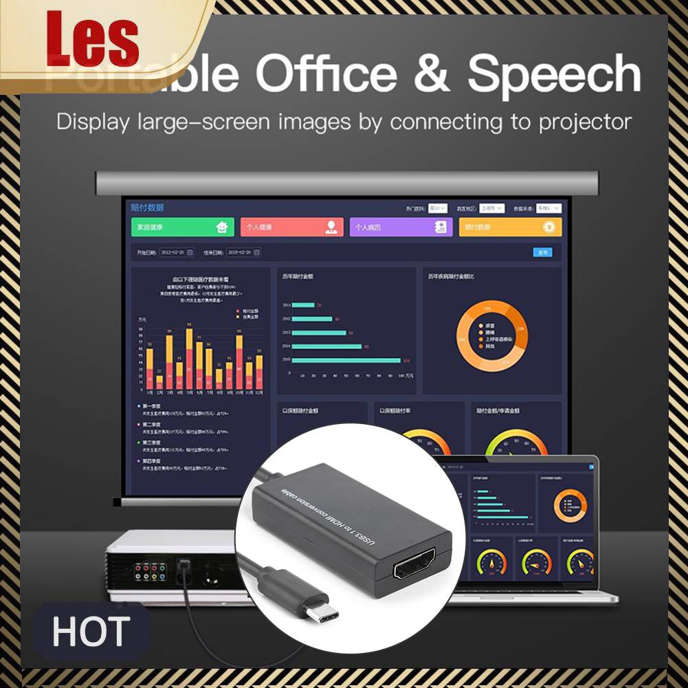 Đầu Chuyển Đổi USB 3.1 Type C Sang HDMI Cho MHL Android Mobile Pho