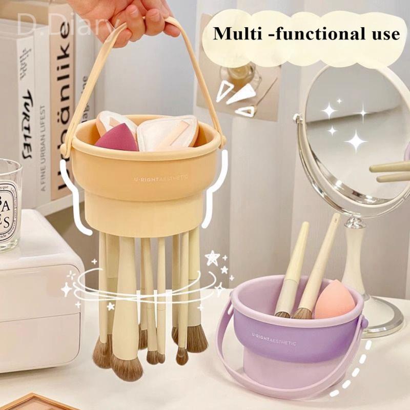 Mút Vệ Sinh Cọ Trang Điểm Cỡ Lớn Hình Tô Màu Sắc Macaron Tiện Dụng