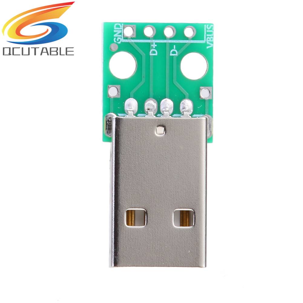 Set 10 Mô Đun Cấp Nguồn USB Loại A Đầu Đực Sang DIP 2.54mm PCB
