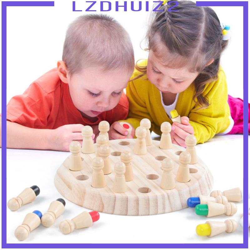 Bộ Cờ Gỗ Đồ Chơi Tương Tác Giáo Dục Sớm Cho Bé