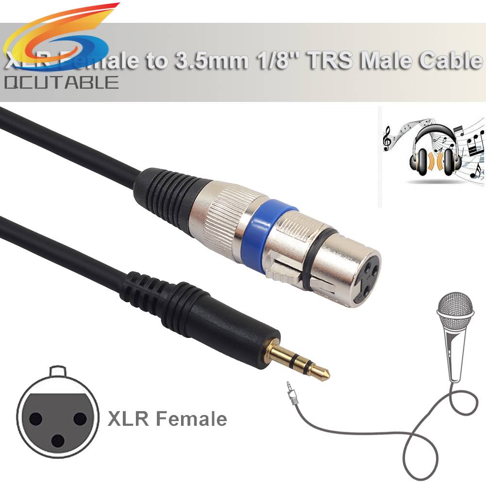 Dây Cáp Chuyển Đổi Âm Thanh XLR 3pin Female Sang 3.5mm TRS Male