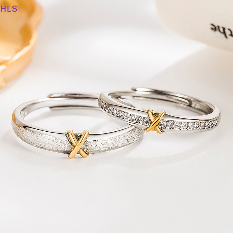 Nhẫn Cặp Đính Đá Zircon Phong Cách Hàn Quốc Thời Trang