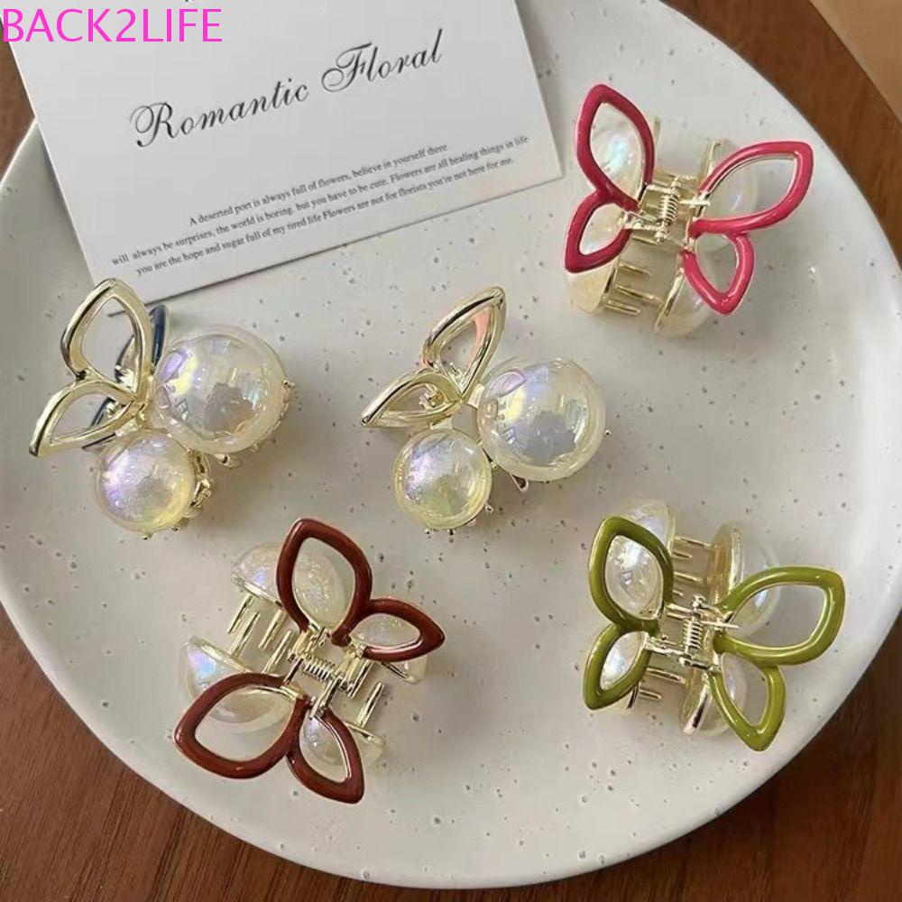 BACK2LIFE Kẹp Càng Cua Cố Định Tóc Đuôi Ngựa Cỡ Nhỏ Thiết Kế Đơn Giản Sáng Tạo Back2Lilife