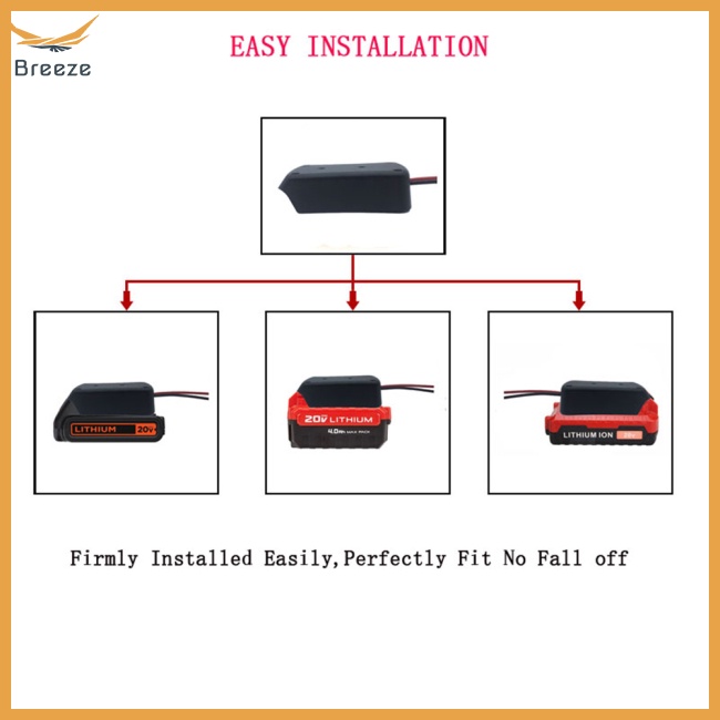 Dây Cáp Nguồn Pin Lithium 18v 20v Màu Đen Chuyên Dụng Diy