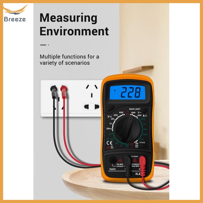 Đồng Hồ Vạn Năng Kỹ Thuật Số Xl830l Ac / dc Kèm Phụ Kiện