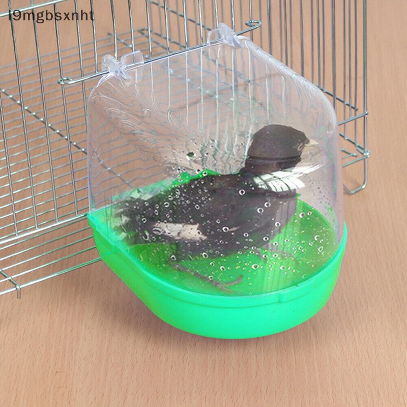 OOO nhựa chim nước tắm hộp bồn tắm Parrot cho PARAKEET treo Bát uuu