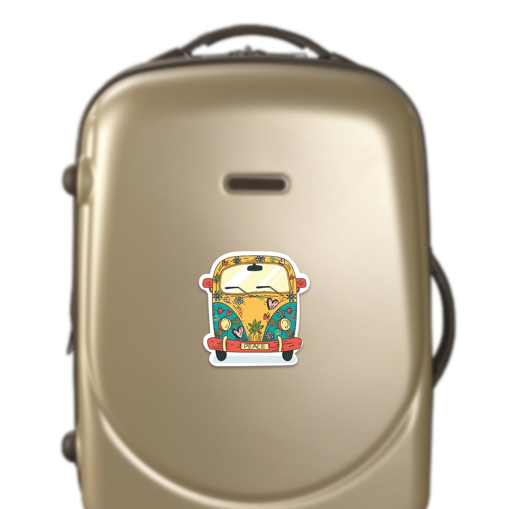 Set 50 Miếng Dán PVC Chống Nước Họa Tiết Hoạt Hình Graffiti Trang Trí Ván Trượt / Guitar / Hành Lý