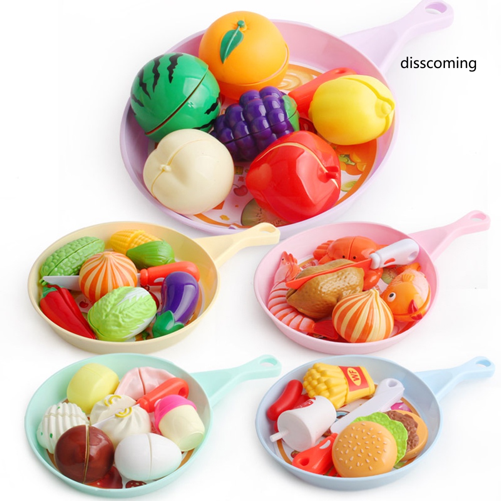 Mô Hình Đồ Chơi Cắt Bánh Hamburger Trái Cây Sống Động Dành Cho Trẻ