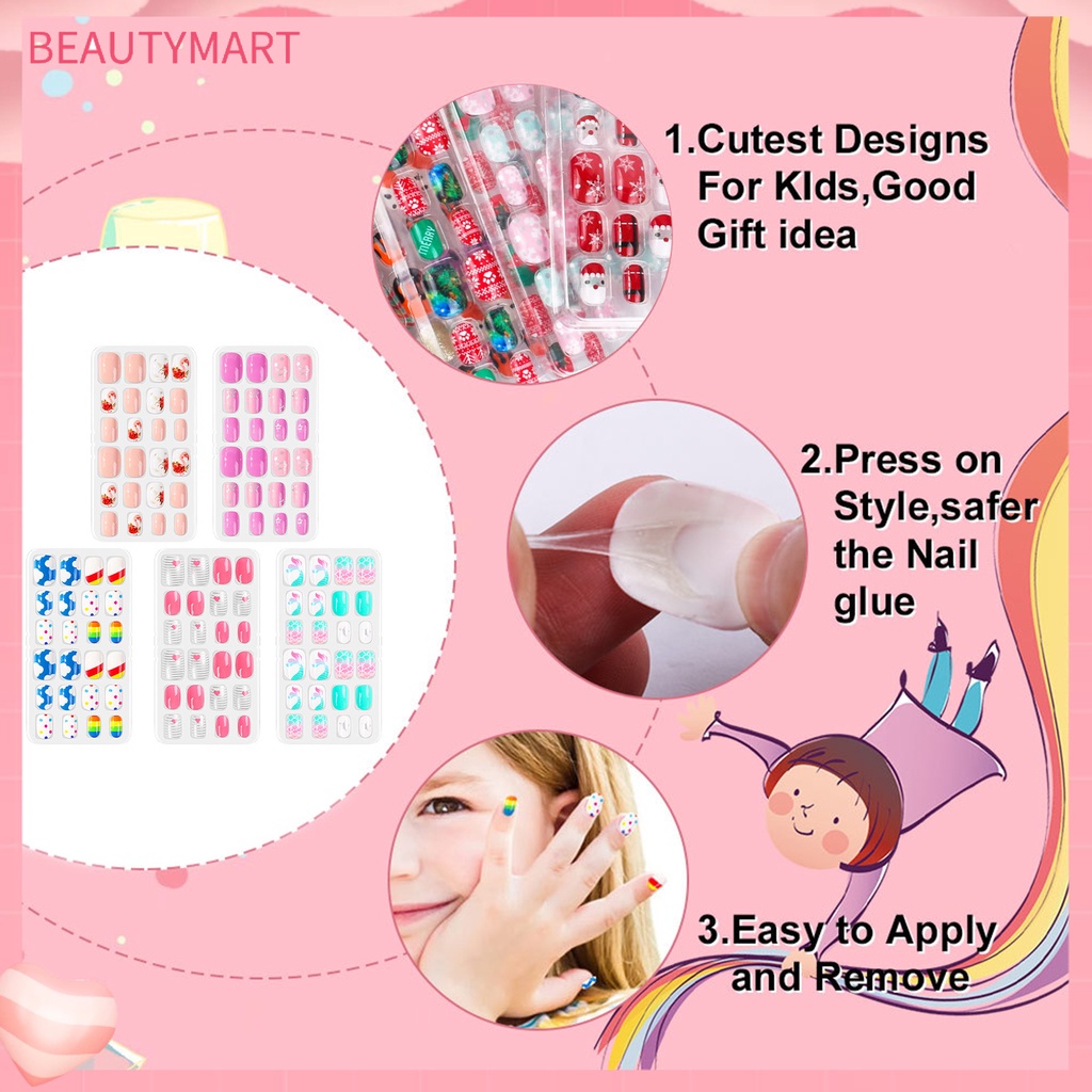 Bộ 120 Phụ Kiện Trang Trí Móng Tay Bằng Nhựa Họa Tiết Hoạt Hình Dễ Thương Cho Bé DIY