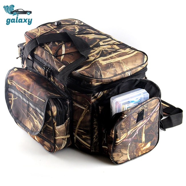 Galaxy Túi Đựng Đồ Câu Cá Đa Năng Cỡ Lớn Bằng Vải Oxford Họa Tiết Rằn Ri