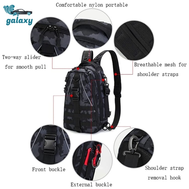 Galaxy Ba Lô Thể Thao Đa Năng Chống Thấm Nước Thoáng Khí Thiết Kế Tiện Dụng Cho Nam Và Nữ