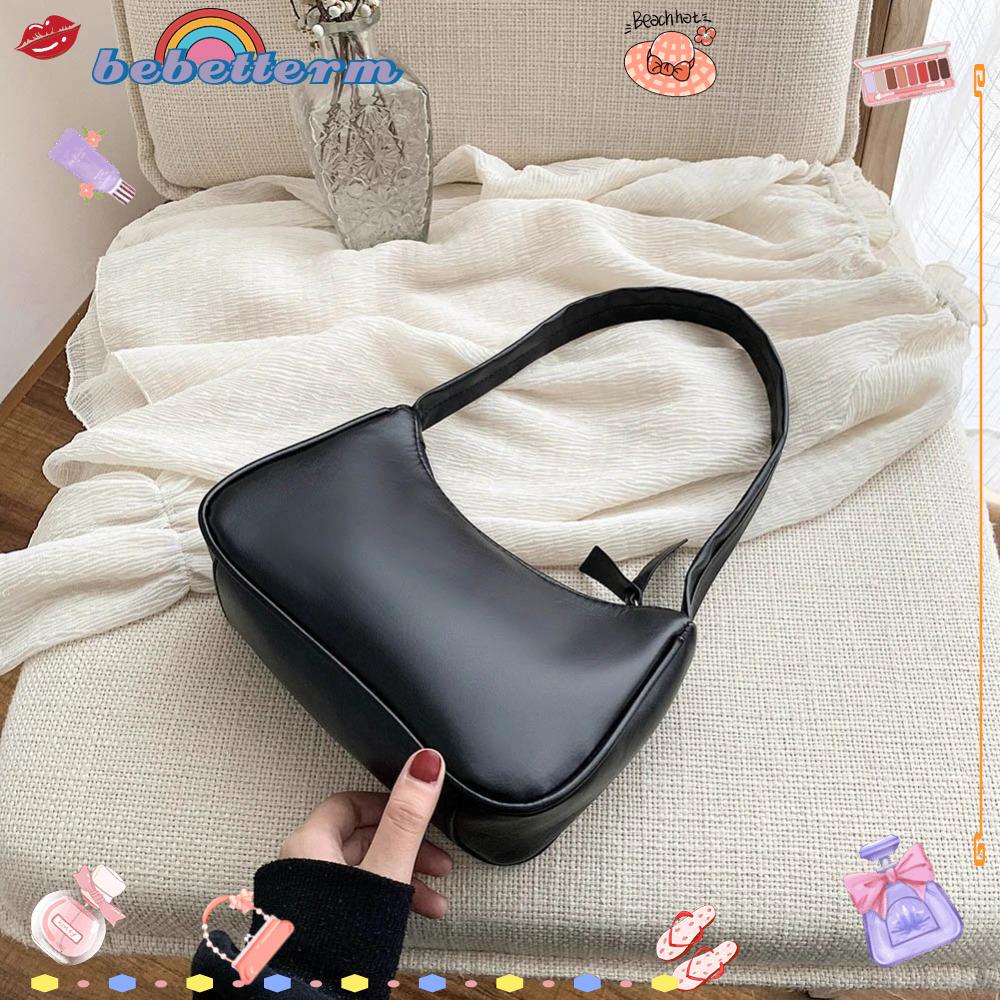 BEBETTERM Túi Xách Da Đeo Vai Phong Cách Retro