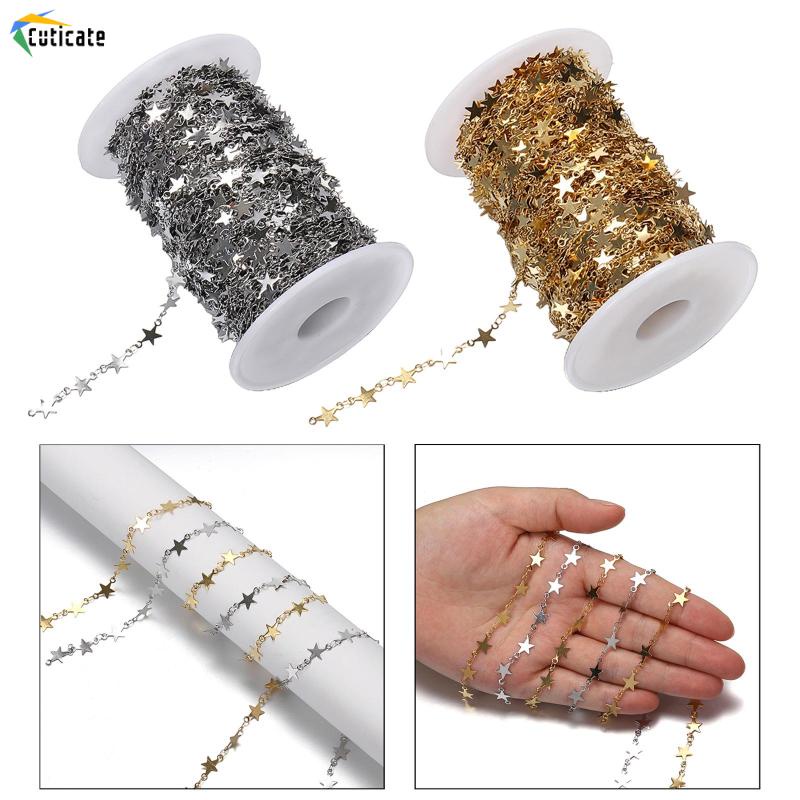 Dây Xích Szlinyou1 Bằng Thép Không Gỉ Dùng Làm Trang Sức Thủ Công DIY
