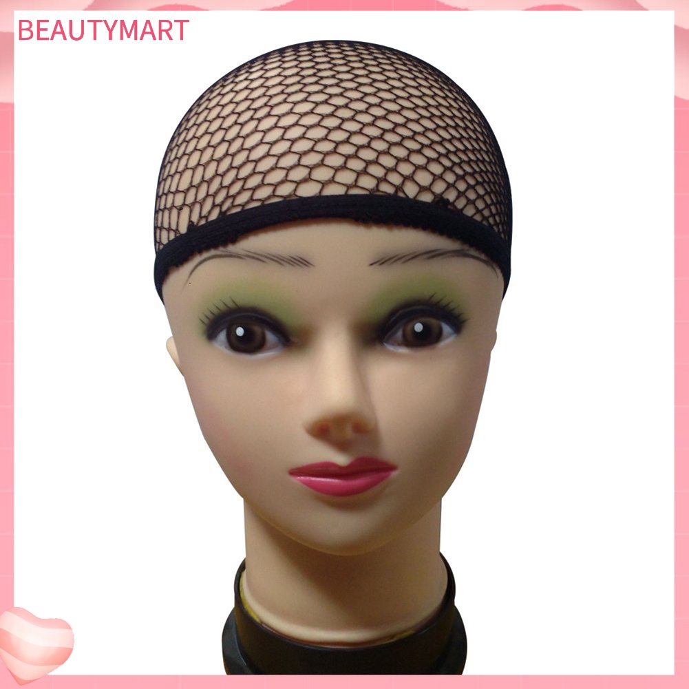 Bộ 3 Mũ Lưới Đội Tóc Giả Bằng Nylon Độ Co Giãn Cao Thời Trang Cho Nữ