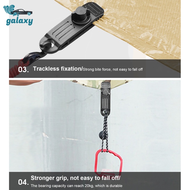 Galaxy Set 10 Kẹp Lều Chống Gió Tiện Lợi