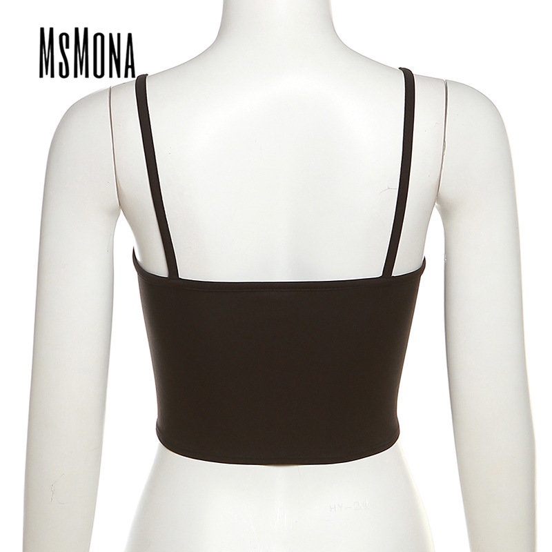 Áo Tank Top Hai Dây Màu Trơn Thời Trang 2023 Quyến Rũ Cho Nữ