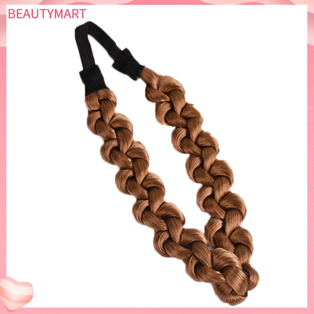 Băng Đô Cài Tóc Giả Thắt Bím Co Giãn Thời Trang Cho Nữ