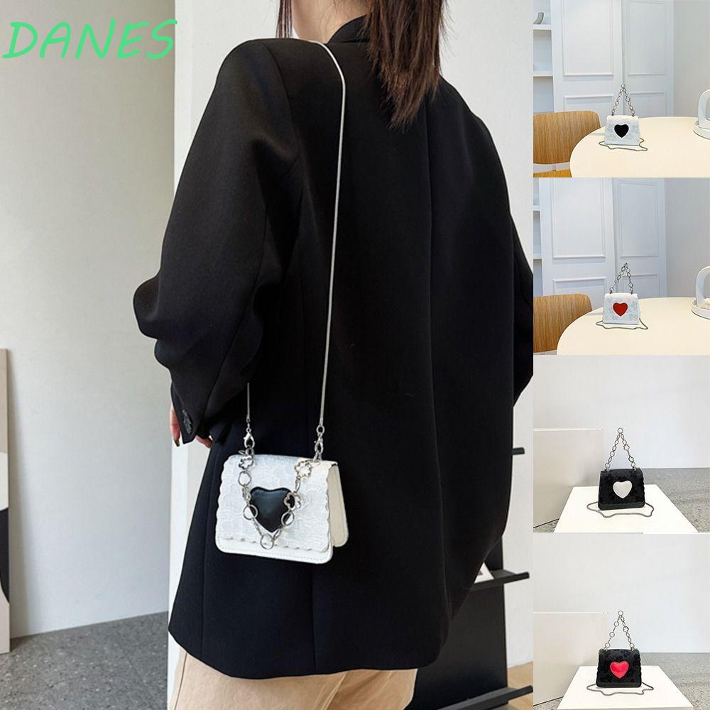 Túi Đeo Chéo Vai Mini Hình Vuông Đính Hoa Thời Trang Dành Cho Nữ