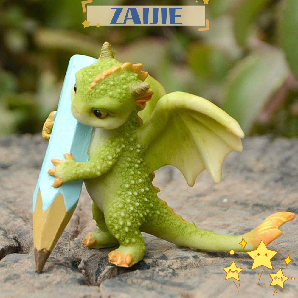 ZAIJIE24 Mô Hình Khủng Long Hoạt Hình Trang Trí Sân Vườn Đẹp Mắt