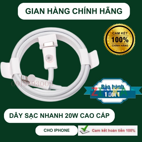 Dây sạc Sạc Nhanh 20W, Củ Sạc Nhanh PD 20W, Bộ Sạc Nhanh Cho Điện Thoại X/Xsmax/11/12/13/14++ BH 1 năm ZINKA SHOP | BigBuy360 - bigbuy360.vn