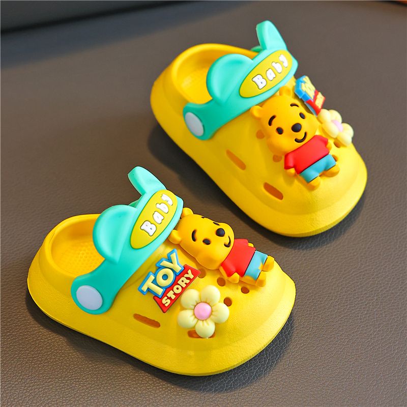 Dép Sandal Đục Lỗ Đế Mềm Chống Trượt In Hình Hoạt Hình Thời Trang Mùa Hè Cho Bé Trai