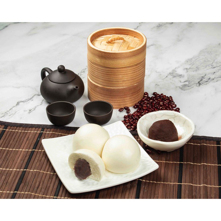 Bánh bao nhân đậu đỏ Lim Kee SINGAPORE 280G/ 8 bánh