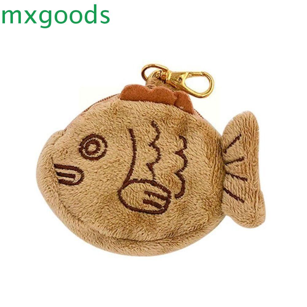 MXGOODS Ví Đựng Tiền Xu Đa Năng Có Móc Khóa Hình Cá Nhỏ Nhắn Xinh Xắn