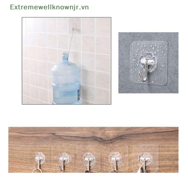 10 Móc Dán Tường Chịu Lực 15Kg