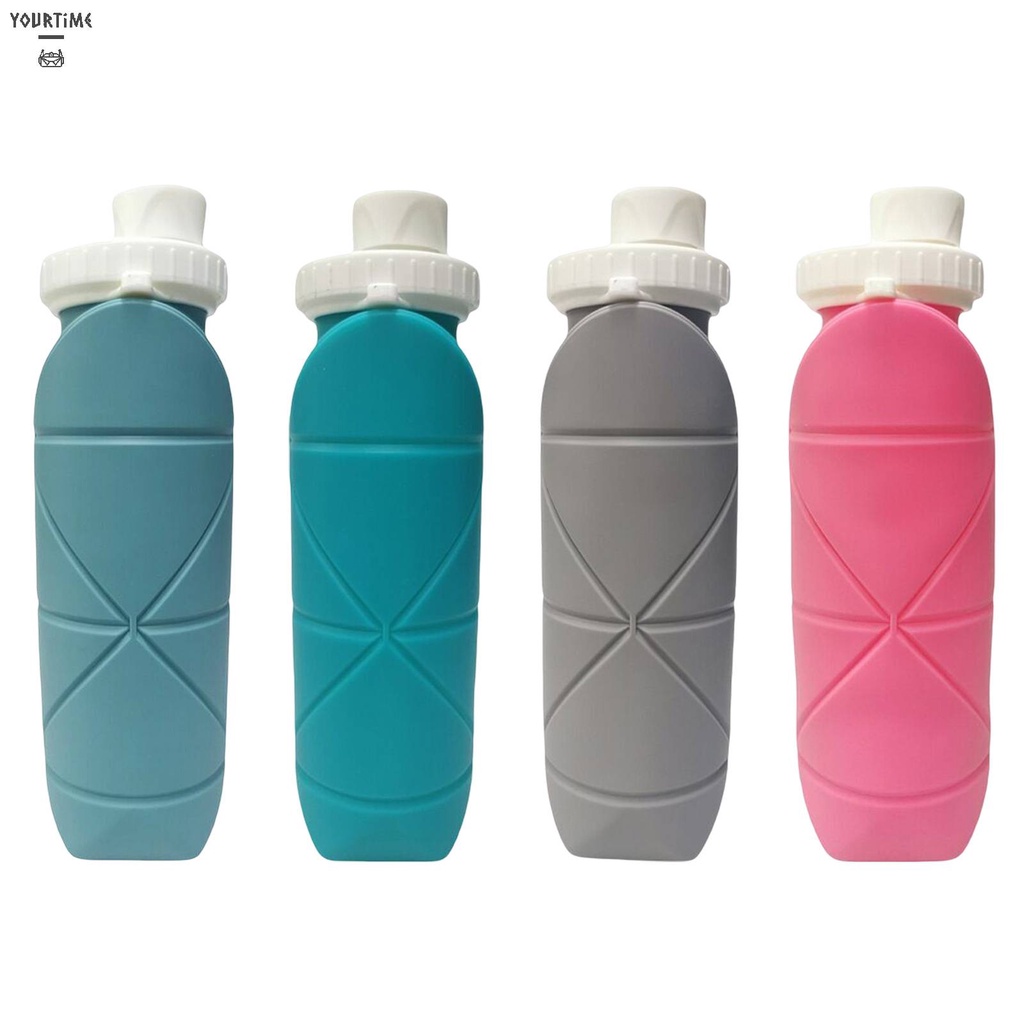 Bình Nước Thể Thao Bằng Silicone Có Thể Gấp Gọn Tiện Dụng