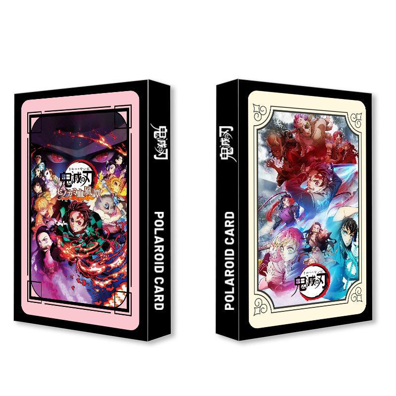 Hộp 30 Ảnh Thẻ Lomo Hai Mặt Hình Demon Slayer Polaroid